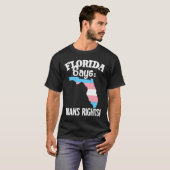 Florida Map Trans Pride Flag T-Shirt (Vorne ganz)