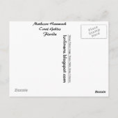 Florida, Matheson Hammock, Korallengabel Postkarte (Rückseite)