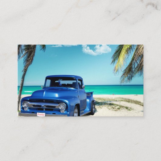 Florida Mechanic Classic Car Business Card Visitenkarte (Vorderseite)