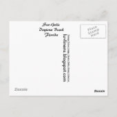 Florida, Meerbusen, Strand von Daytona Postkarte (Rückseite)