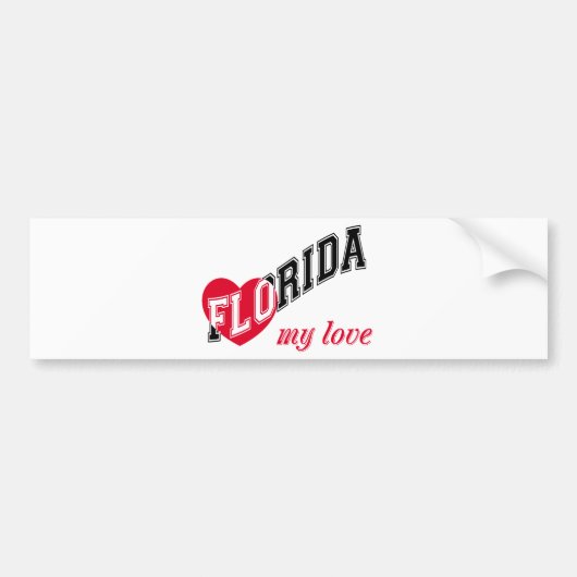 Florida meine Liebe Autoaufkleber (Vorne)