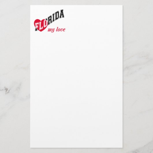 Florida meine Liebe Briefpapier (Vorderseite)