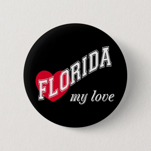 Florida meine Liebe Button (Vorderseite)