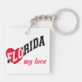 Florida meine Liebe Schlüsselanhänger (Rückseite)