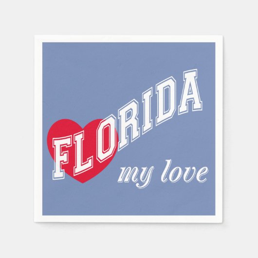 Florida meine Liebe Serviette (Vorderseite)