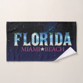Florida, Miami Beach Badhandtuch Set (Handtuch)