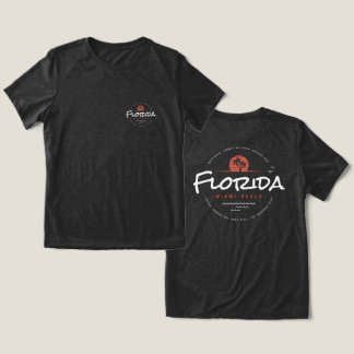 Florida Miami Beach Retro Sonnenuntergang Palme Tr Tri-Blend Shirt