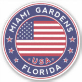 Florida, Miami Gardens Aufkleber (Vorderseite)
