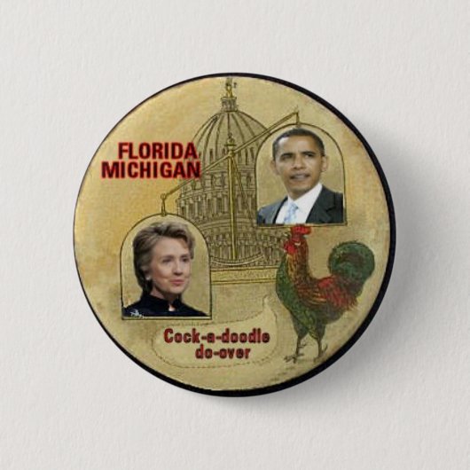 Florida/Michigan Tun-Über Knopf Button (Vorderseite)