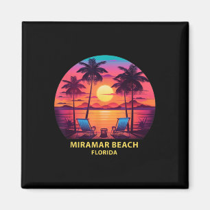 Florida Miramar Beach-Shirt Bunte Palmen Be Magnet