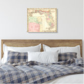 Florida, Mobile Karte von Mitchell Leinwanddruck (Insitu (Schlafzimmer))