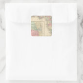 Florida, Mobile Karte von Mitchell Quadratischer Aufkleber (Tasche)