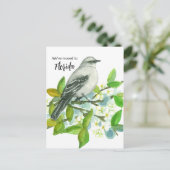 Florida Mockingbird Sunshine Postkarte (Stehend Vorderseite)