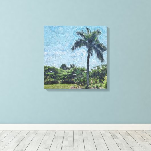 Florida Monet Palm Leinwanddruck (Insitu (Holzboden))