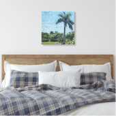 Florida Monet Palm Leinwanddruck (Insitu (Schlafzimmer))