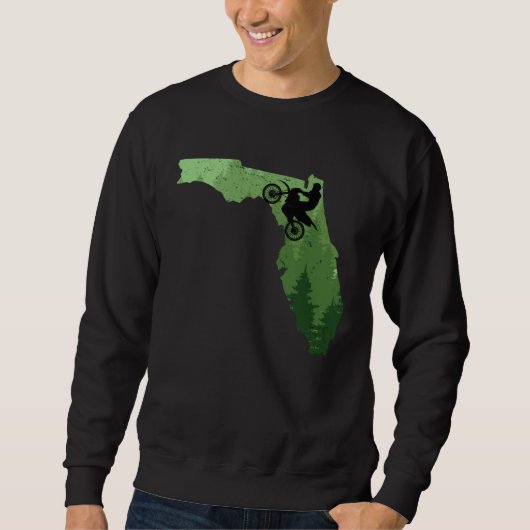 Florida Motocross Bike MX Dirt Biker Floridian Dir Sweatshirt (Vorderseite)