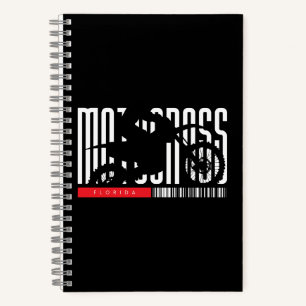 Florida Motocross Motorrad-Silhouette Notizblock
