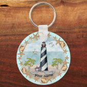 Florida Muscheln Lighthouse Schlüsselanhänger (Vorderseite)