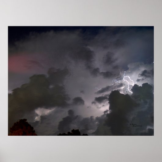 Florida Nachtblitz Poster oder Print (Vorne)