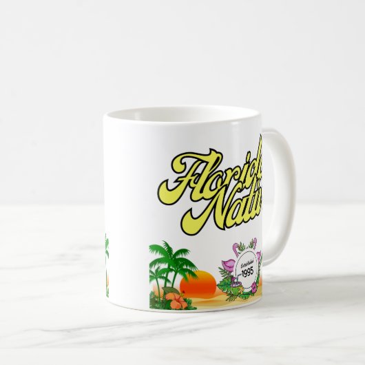 FLORIDA NATIVE - Etabliert(Personalisieren Sie Ihr Kaffeetasse (VorderseiteRechts)
