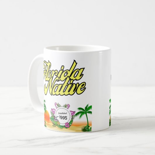 FLORIDA NATIVE - Etabliert(Personalisieren Sie Ihr Kaffeetasse (Vorderseite Links)