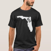 Florida Native Zuhause Pride Staat Kontur Summer T T-Shirt (Vorderseite)