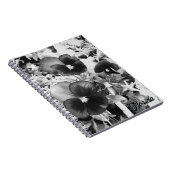 Florida Nature Foto Artistic Monochrome Pansy Notizblock (Rechte Seite)