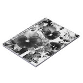 Florida Nature Foto Artistic Monochrome Pansy Notizblock (Linke Seite)