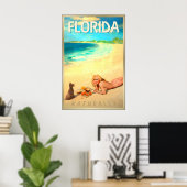 FLORIDA Natürlich MARILYN MONROE Beach Pin U Poster (Heimbüro)