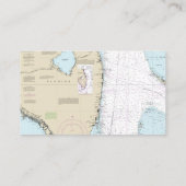 #Florida #Nautical Chart Anchor #Wedding / Event Platzkarte (Rückseite)