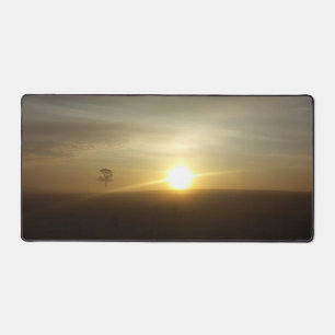 Florida Nebeliger Morgensonnenaufgang Natürliche F Schreibtischunterlage