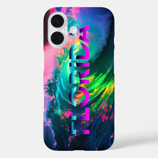 Florida – Neon Wave Vibes Case-Mate iPhone Hülle (Rückseite)