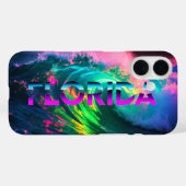 Florida – Neon Wave Vibes Case-Mate iPhone Hülle (Rückseite (Horizontal))