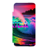 Florida – Neon Wave Vibes Incipio iPhone Geldbeutel-Hülle (Folio Vorderseite)
