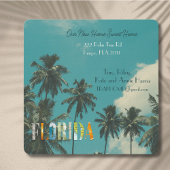 Florida New Zuhause Change Address Postcard Karte