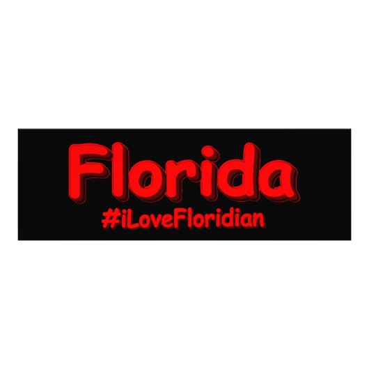 "Florida" Niedliches Design. Jetzt kaufen Fotodruck (Vorne)