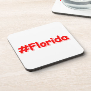 "#Florida " Niedliches Design. Jetzt kaufen Getränkeuntersetzer