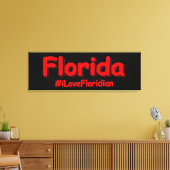 "Florida" Niedliches Design. Jetzt kaufen Leinwanddruck (Insitu (Wohnzimmer))