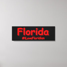 "Florida" Niedliches Design. Jetzt kaufen Leinwanddruck