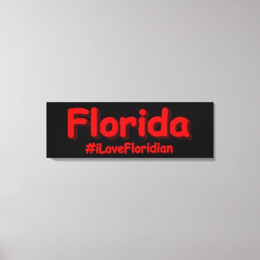 "Florida" Niedliches Design. Jetzt kaufen Leinwanddruck (Vorderseite)