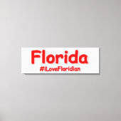 "Florida" Niedliches Design. Jetzt kaufen Leinwanddruck (Vorderseite)