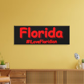 "Florida" Niedliches Design. Jetzt kaufen Leinwanddruck (Insitu (Wohnzimmer))