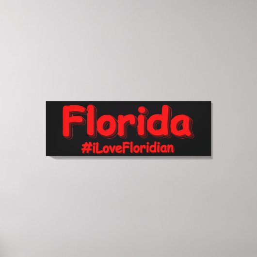 "Florida" Niedliches Design. Jetzt kaufen Leinwanddruck (Vorderseite)