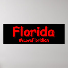 "Florida" Niedliches Design. Jetzt kaufen Poster