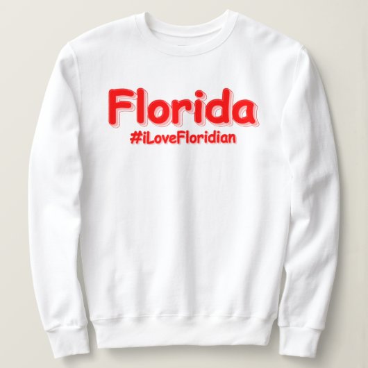 "Florida" Niedliches Design. Jetzt kaufen Sweatshirt (Design vorne)