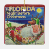 Florida Night Before Christmas Keramik Ornament (Rückseite)