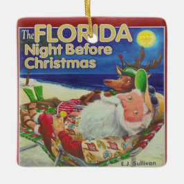 Florida Night Before Christmas Keramik Ornament