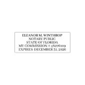 Florida Notary Public  Permastempel (Design)
