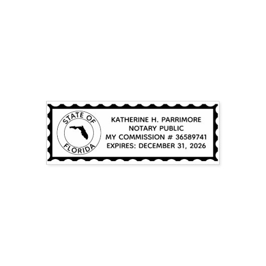 Florida Notary Public Self Inking Kautschuk Briefm Permastempel (Design)