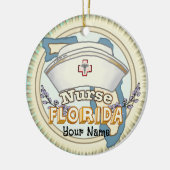 Florida Nurse Keramik Ornament (Links)